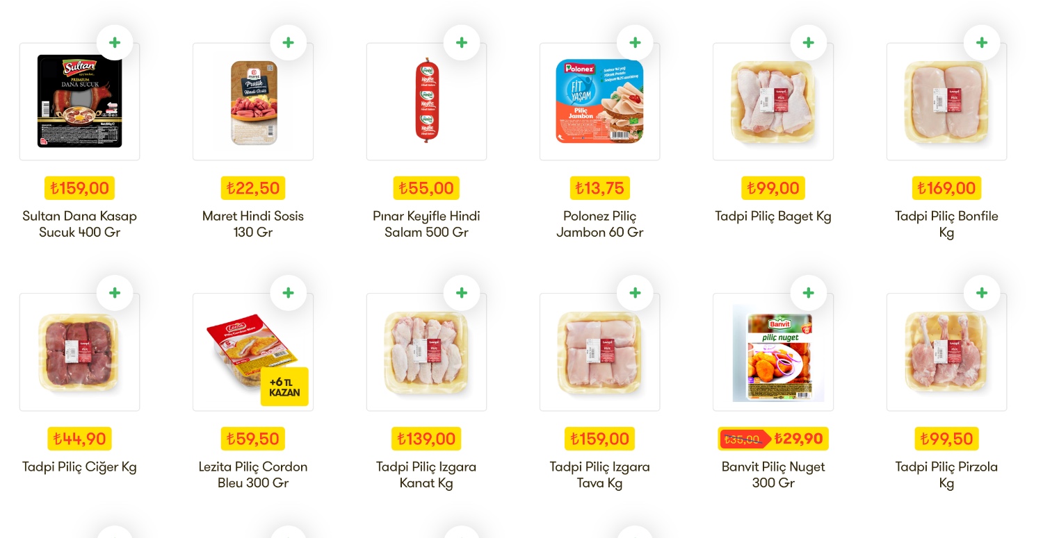 ET VE TAVUK ÜRÜNLERİNDE DİP FİYAT ŞOK MARKETLERDE GÖRÜLDÜ