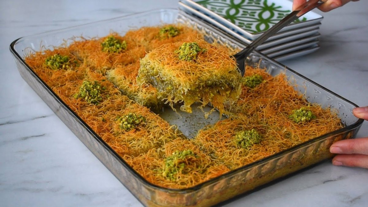 Tepside Kadayıf tatlısı yapmanın en kolay yolu!