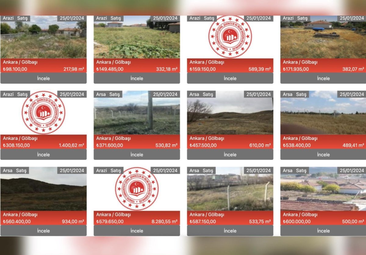 Ankara'da büyük fırsat! Milli Emlak'tan 98 bin 100 TL'ye arsa sahibi olabilirsiniz