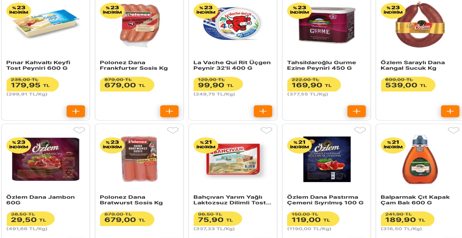 Kahvaltılıklarda yüzde 50 indirim kampanyası başladı! Sucuk, çay, beyaz peynir, reçel hepsi indirimde