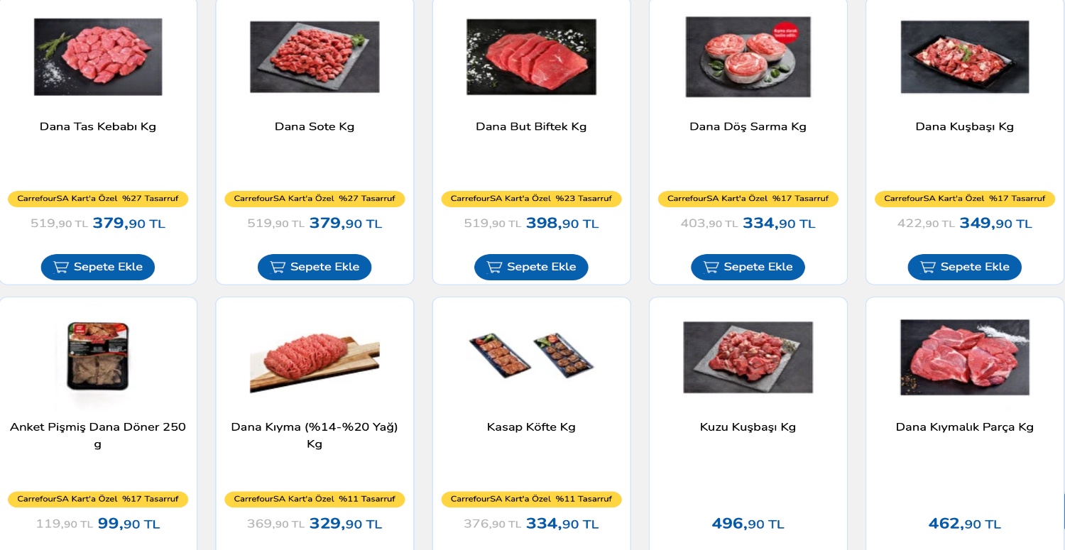 KIRMIZI ETTE İNDİRİM KAMPANYASI