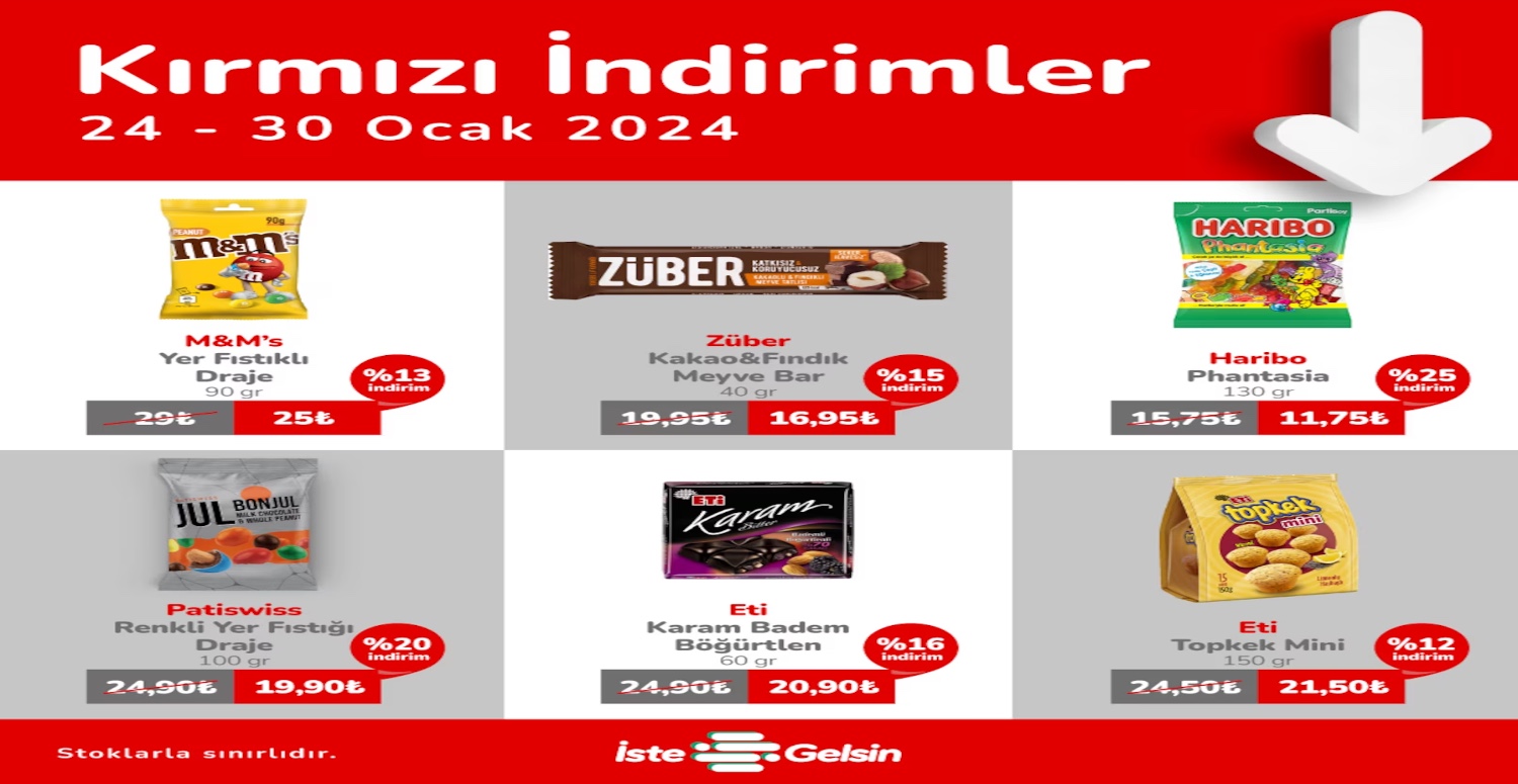 Kırmızı indirimler hız kesmeden devam ediyor! 30 Ocak’ta sona erecek