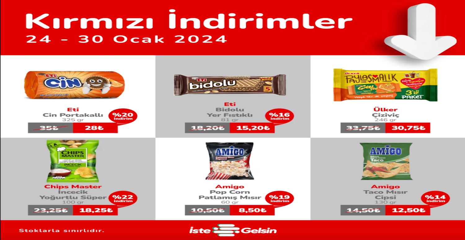 Kırmızı indirimler hız kesmeden devam ediyor! 30 Ocak’ta sona erecek
