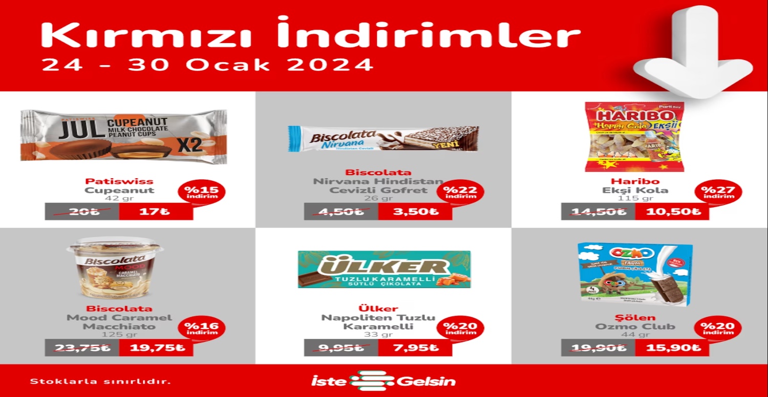 Kırmızı indirimler hız kesmeden devam ediyor! 30 Ocak’ta sona erecek