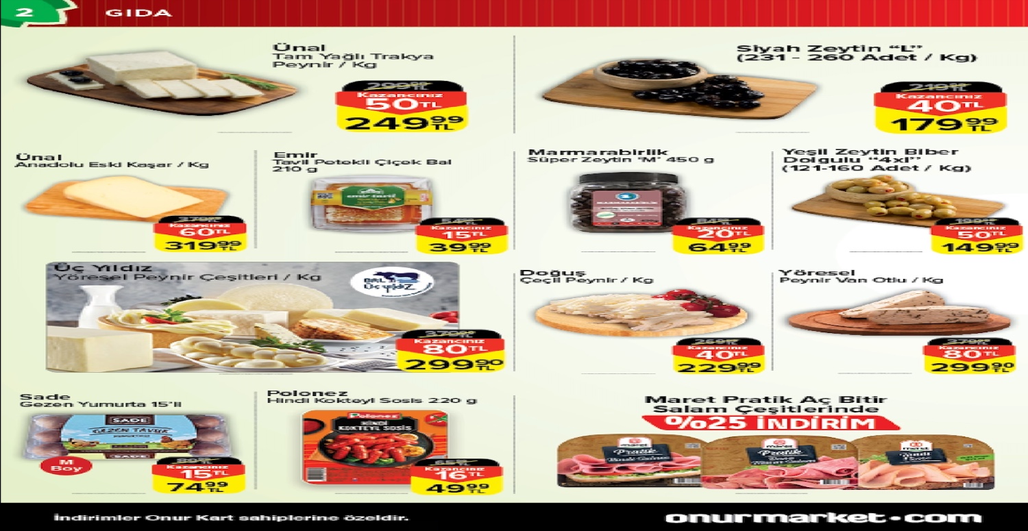 ONUR MARKET 18 30 OCAK AKTÜEL KATALOGU