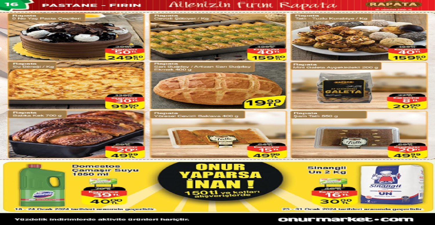ONUR MARKET 18 30 OCAK AKTÜEL KATALOGU