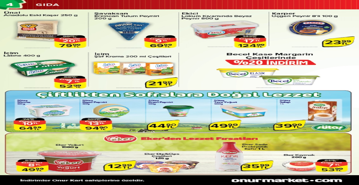 ONUR MARKET 18 30 OCAK AKTÜEL KATALOGU