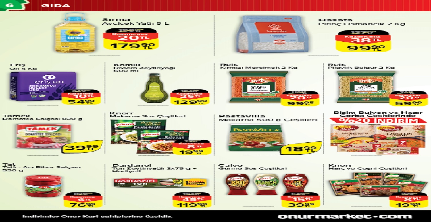 ONUR MARKET 18 30 OCAK AKTÜEL KATALOGU