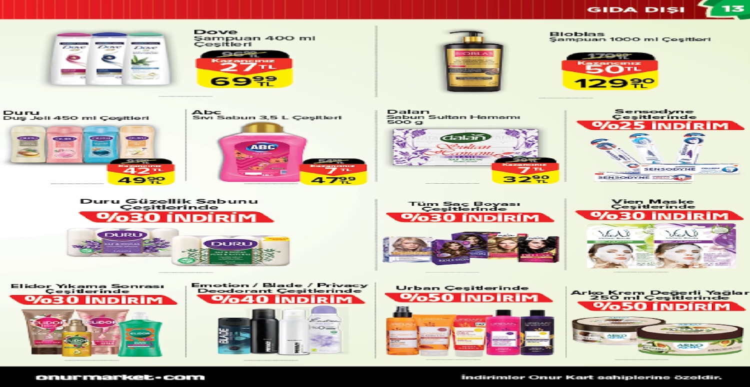 ONUR MARKET 18 30 OCAK AKTÜEL KATALOGU