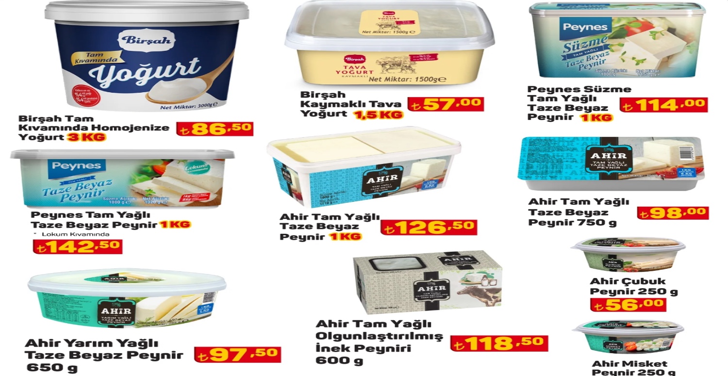 Peynir, süt, yoğurt alacaklar A101 koşsun! Hepsi birbirinden uygun fiyatlarla satışta