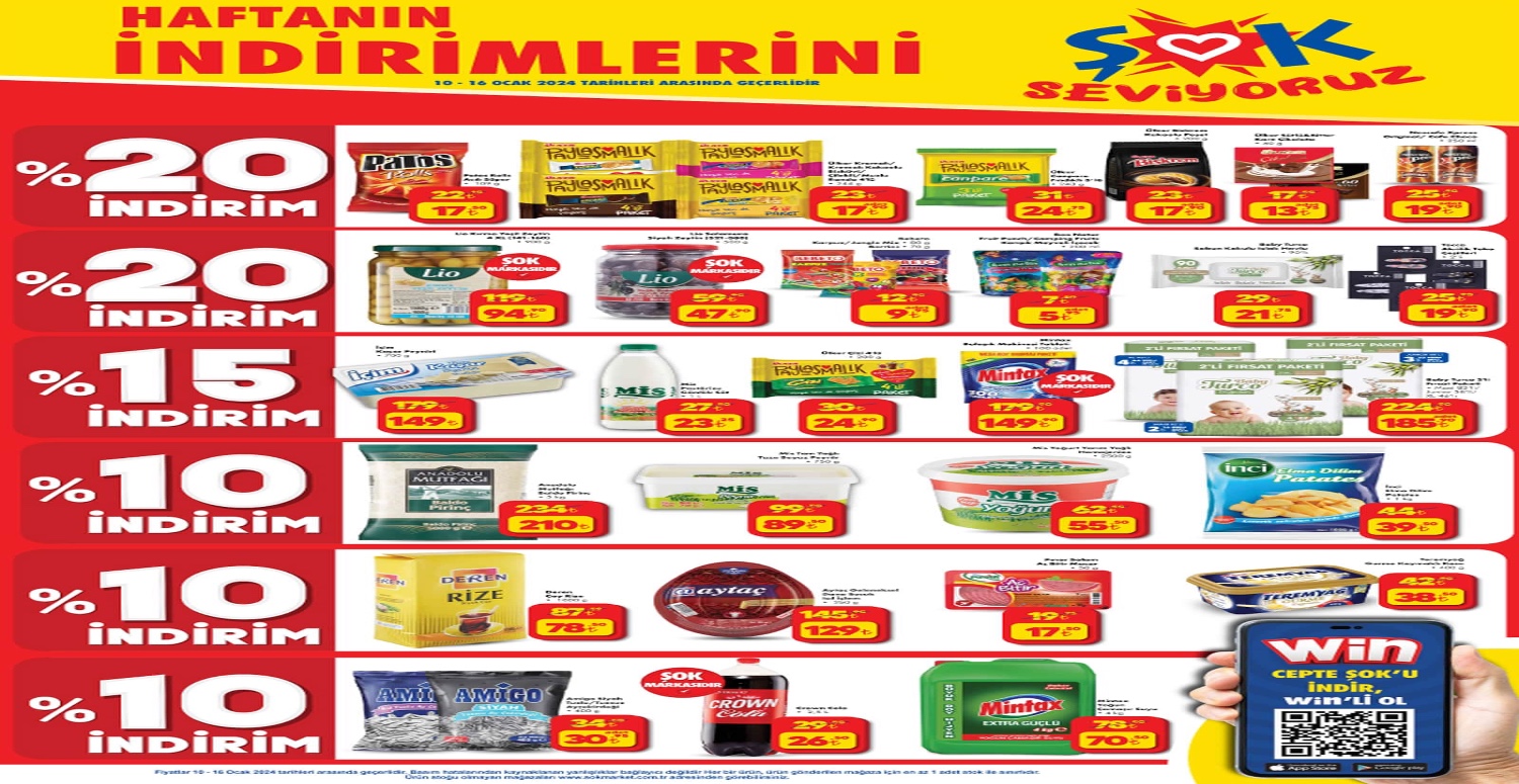Şok 10 16 Ocak aktüel katalogu