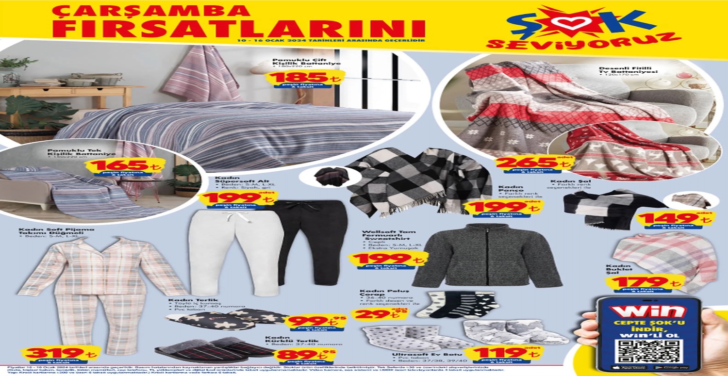 Şok 10 16 Ocak aktüel katalogu