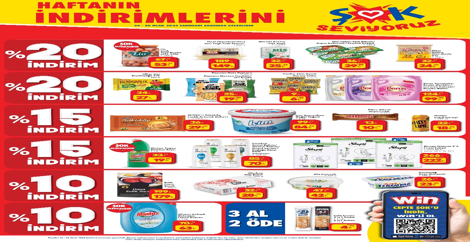 Şok 24 30 Ocak aktüel katalogu