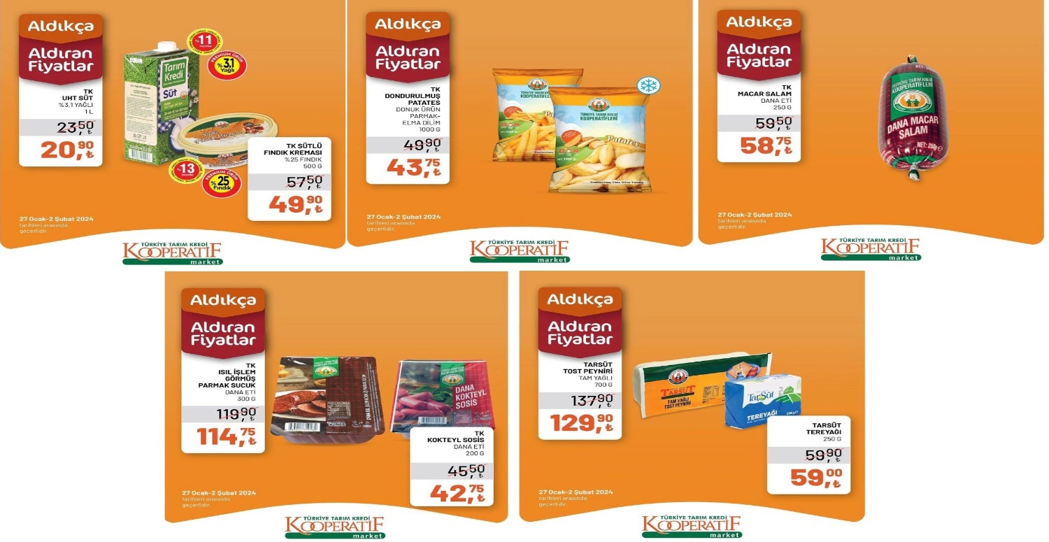 Tarım Kredi kahvaltılık ürünlerinde şok geçirtecek fiyatlara imza attı! Süt, çay, salam, peynir hepsi bedavadan satışta