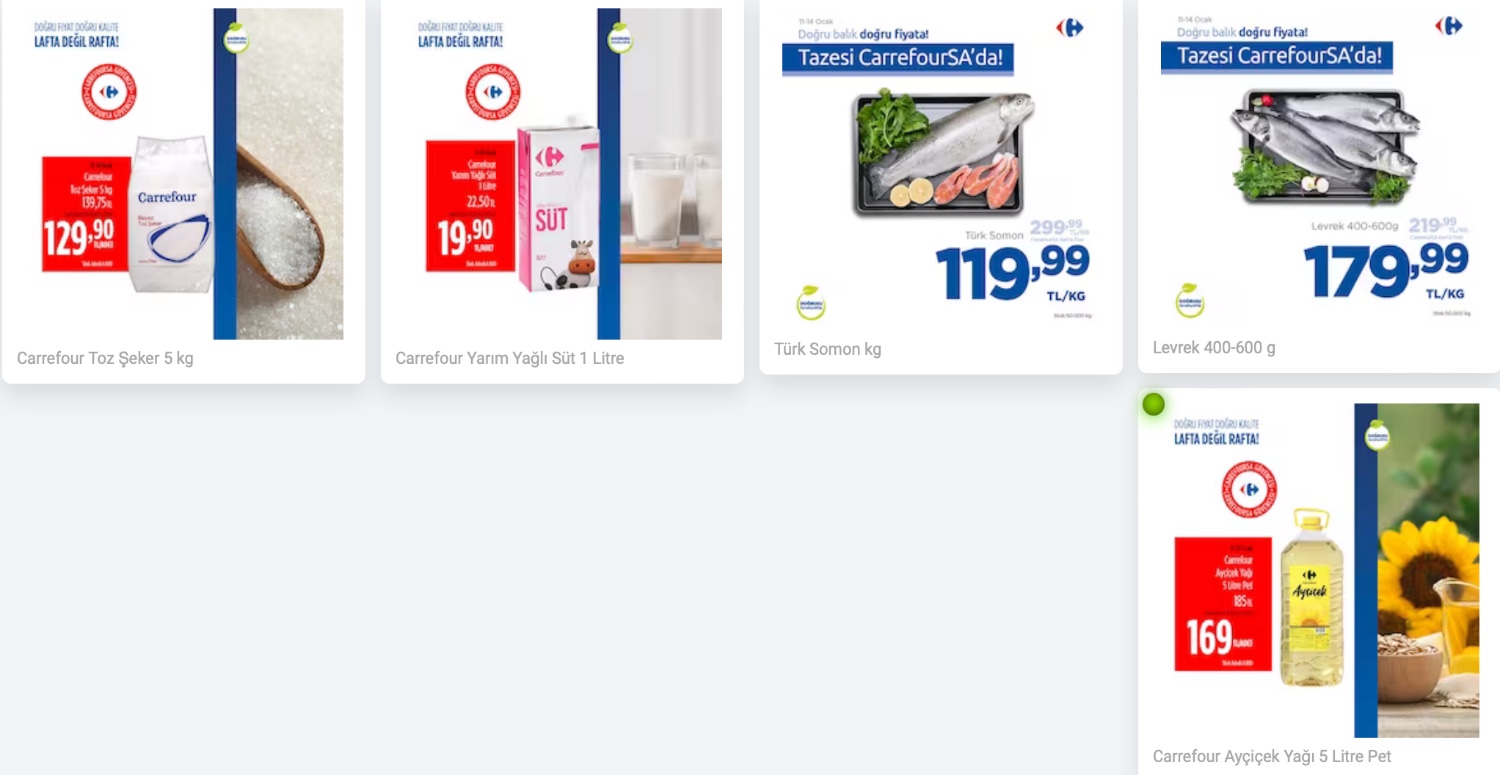 Uygun fiyatlara balık, süt, yağ, şeker almak isteyenlerin son iki günü! CarrefourSA marketler indirim için gaza bastı