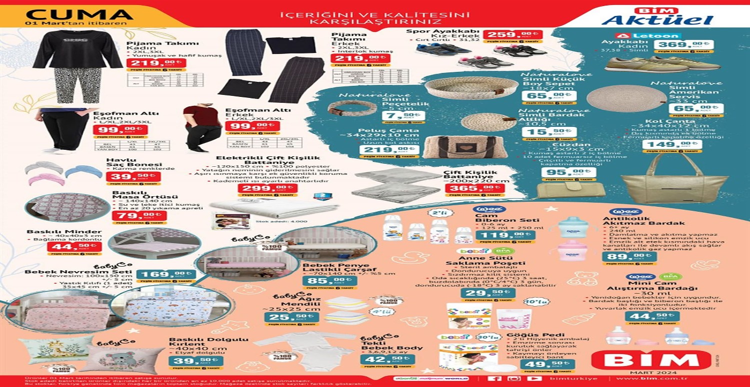 1 mart katoloğu BİM