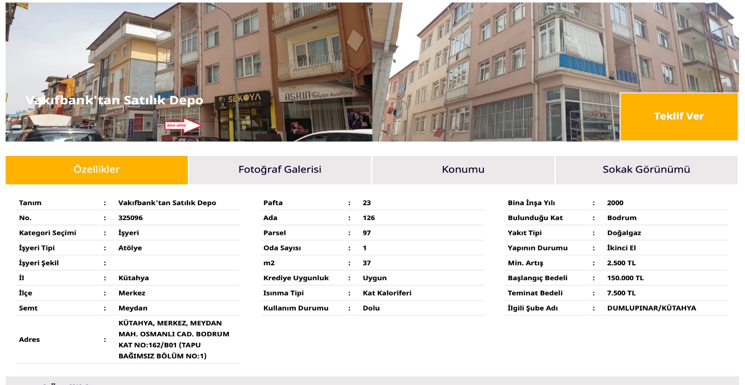 150.000 TL’ye depo satışa çıkartıldı! Vakıfbank dudak uçuklatan satışın detaylarını paylaştı