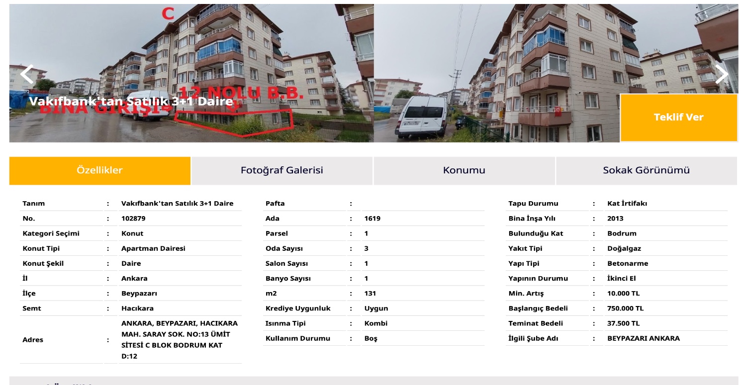 3 + 1 konut 750.000 TL’den gidiyor! O banka şaşkına uğratacak dairenin satışını duyurdu