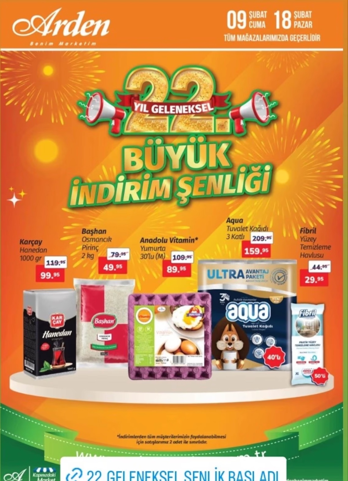 30’lu yumurta 89, 40’lı tuvalet kağıdı 159 TL’ye düşüyor! Neye el atsanız 18 Şubat’a kadar indirimde