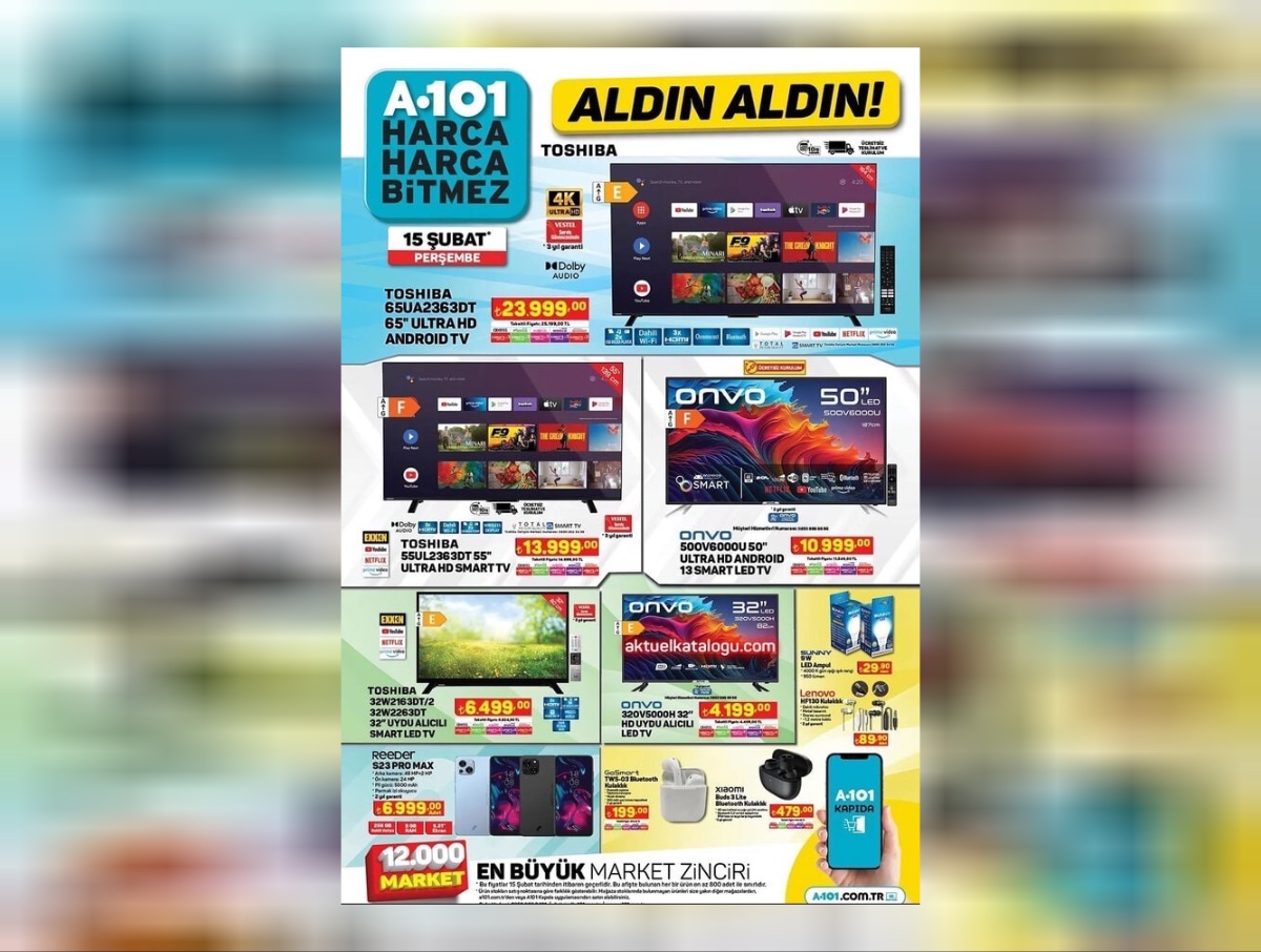 A101 15 21 Şubat aktüel katalogu