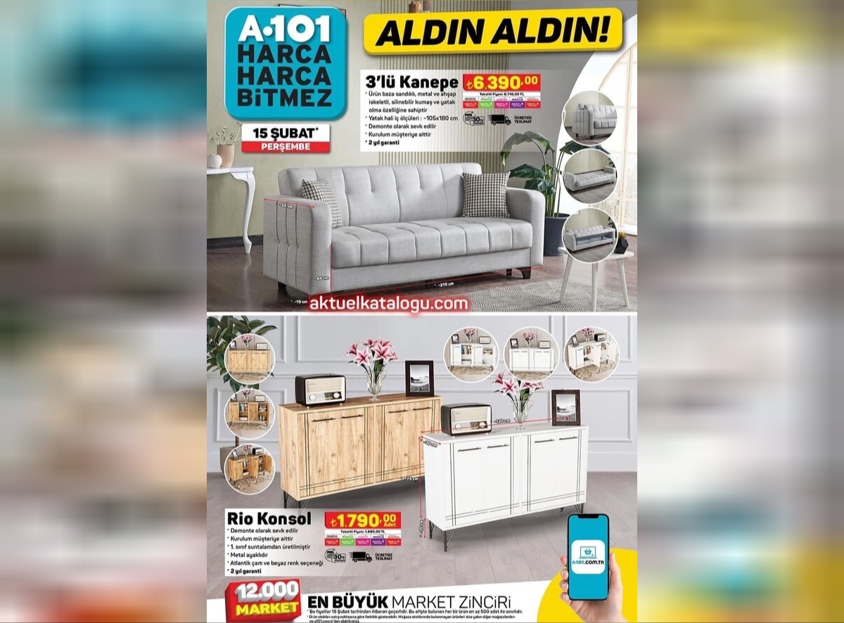 A101 15 21 Şubat aktüel katalogu