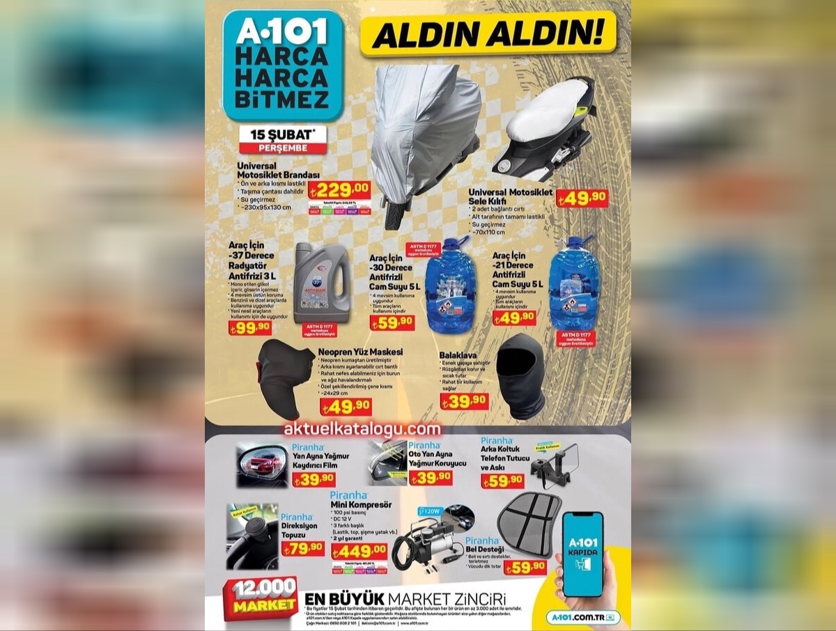 A101 15 21 Şubat aktüel katalogu