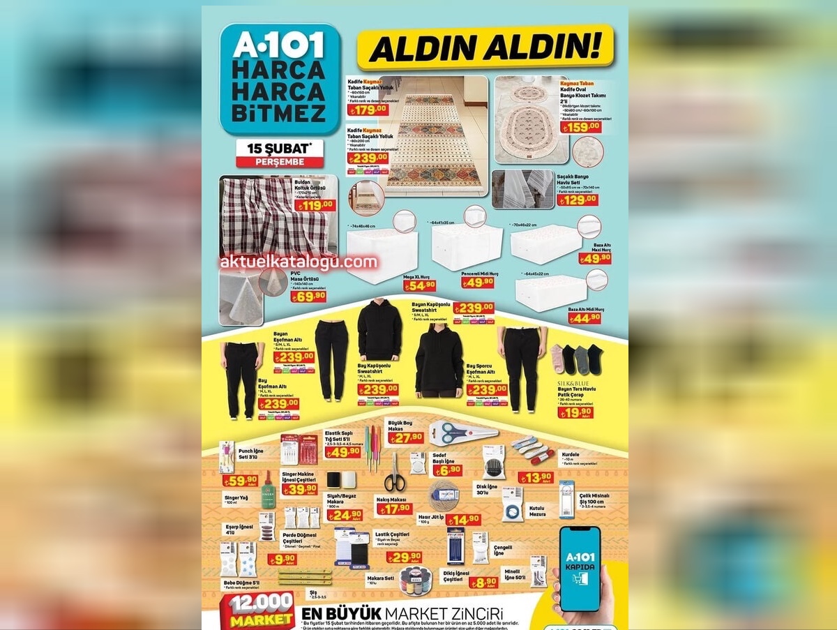 A101 15 21 Şubat aktüel katalogu
