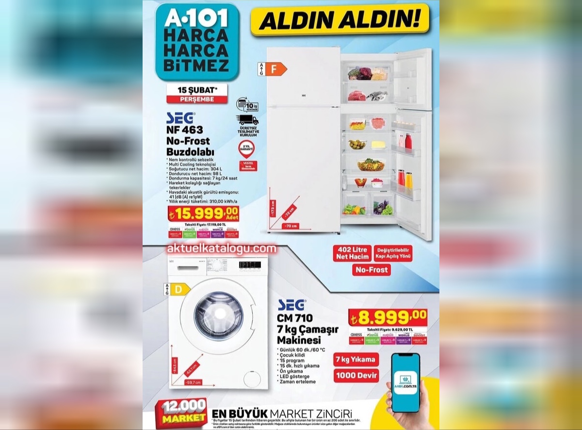 A101 15 21 Şubat aktüel katalogu