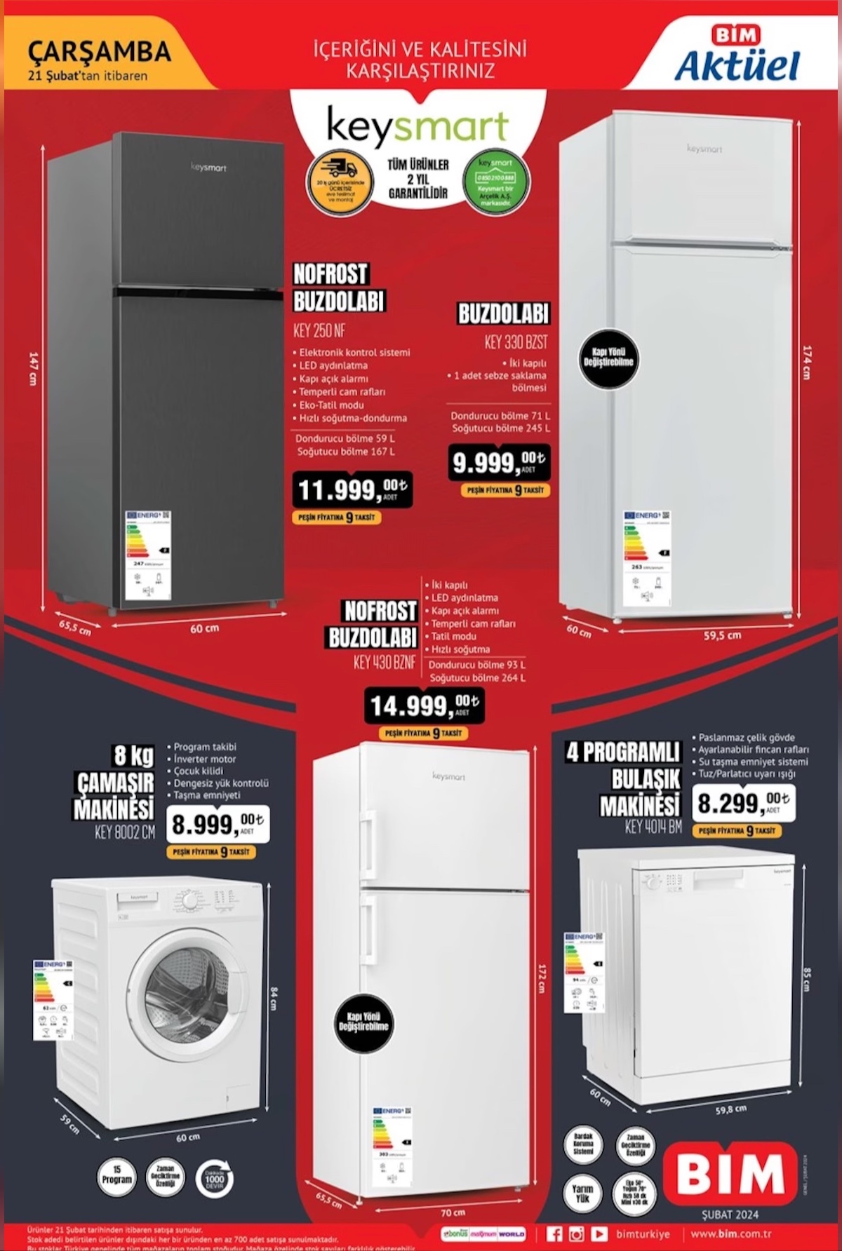 Beyaz eşyasını uygun fiyata almak isteyenler o markete koşacak! 21 Şubat’ta indirim başlıyor