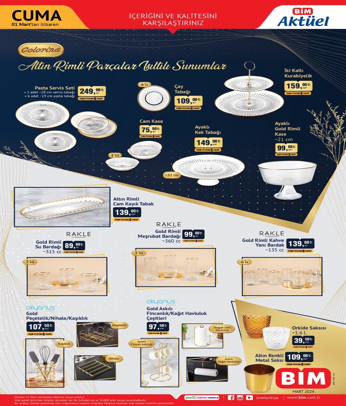 Bim 1 Mart 2024 aktüel kataloğu