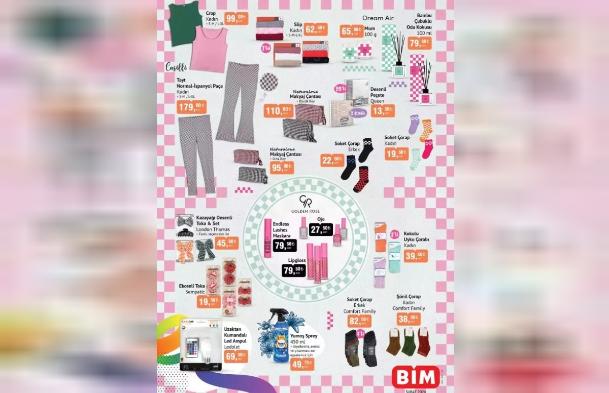 bim şubat 2024 aktüel ürünler