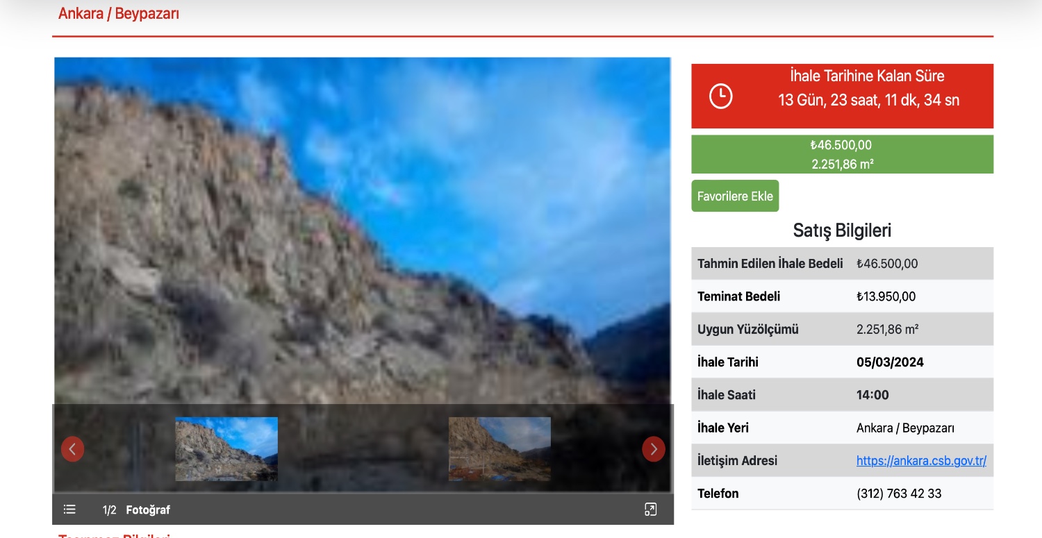 Bu fiyatı ev bile dizemezken 2.251,86 metre kare arazinin sahibi olacaksınız