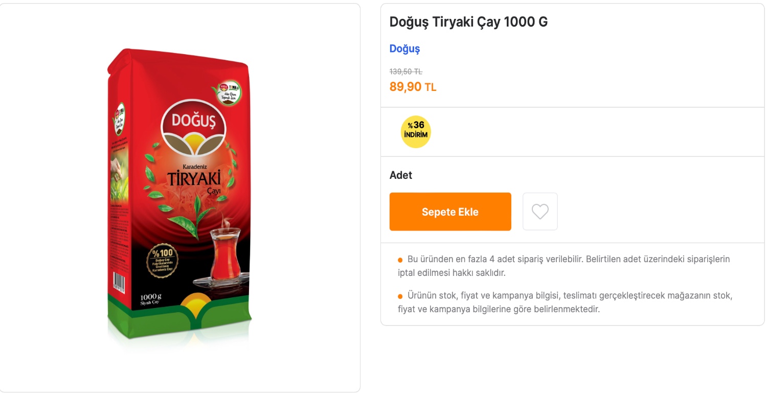 Çay tiryakileri bu indirimi kaçırmamalı! Yüzde 36 indirim kampanyasına imza atıldı