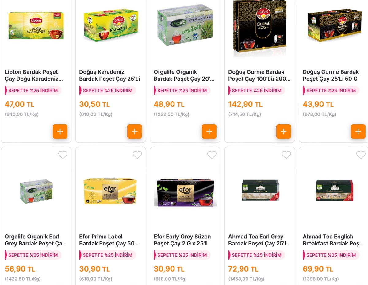 Çay tiryakilerin başka markete gitmesine gerek yok! 26 Şubat’a kadar yüzde 25 indirimli satışta