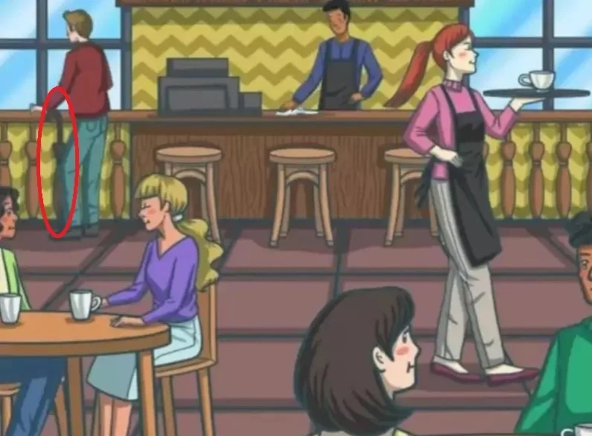 Görseldeki siyah şemsiyeyi 100 kişiden 5'i bulabildi