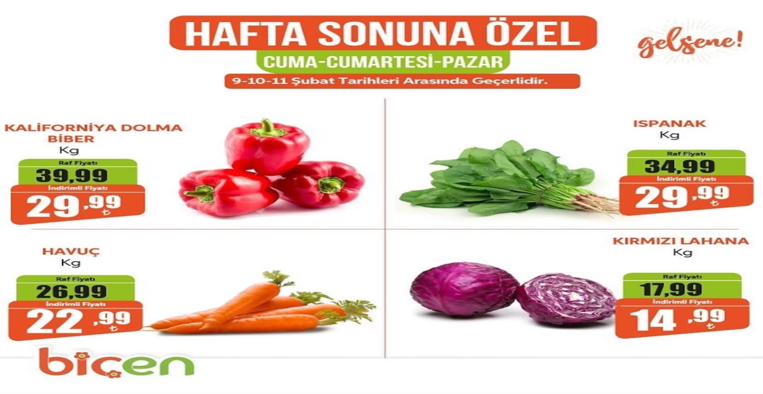 Hafta sonuna özel meyve sebzelerde kampanya başlatıldı! 9 TL’den başlayan fiyatlarla meyve sebze alabileceksiniz