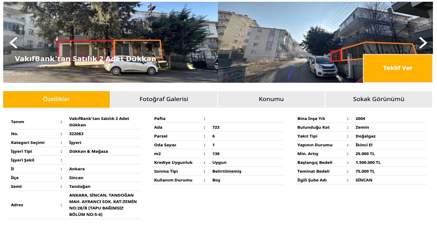 İki adet dükkan 1.500.000 TL’ye satışa çıkartıldı! Merkezi konumda iki adet dükkan satılacak