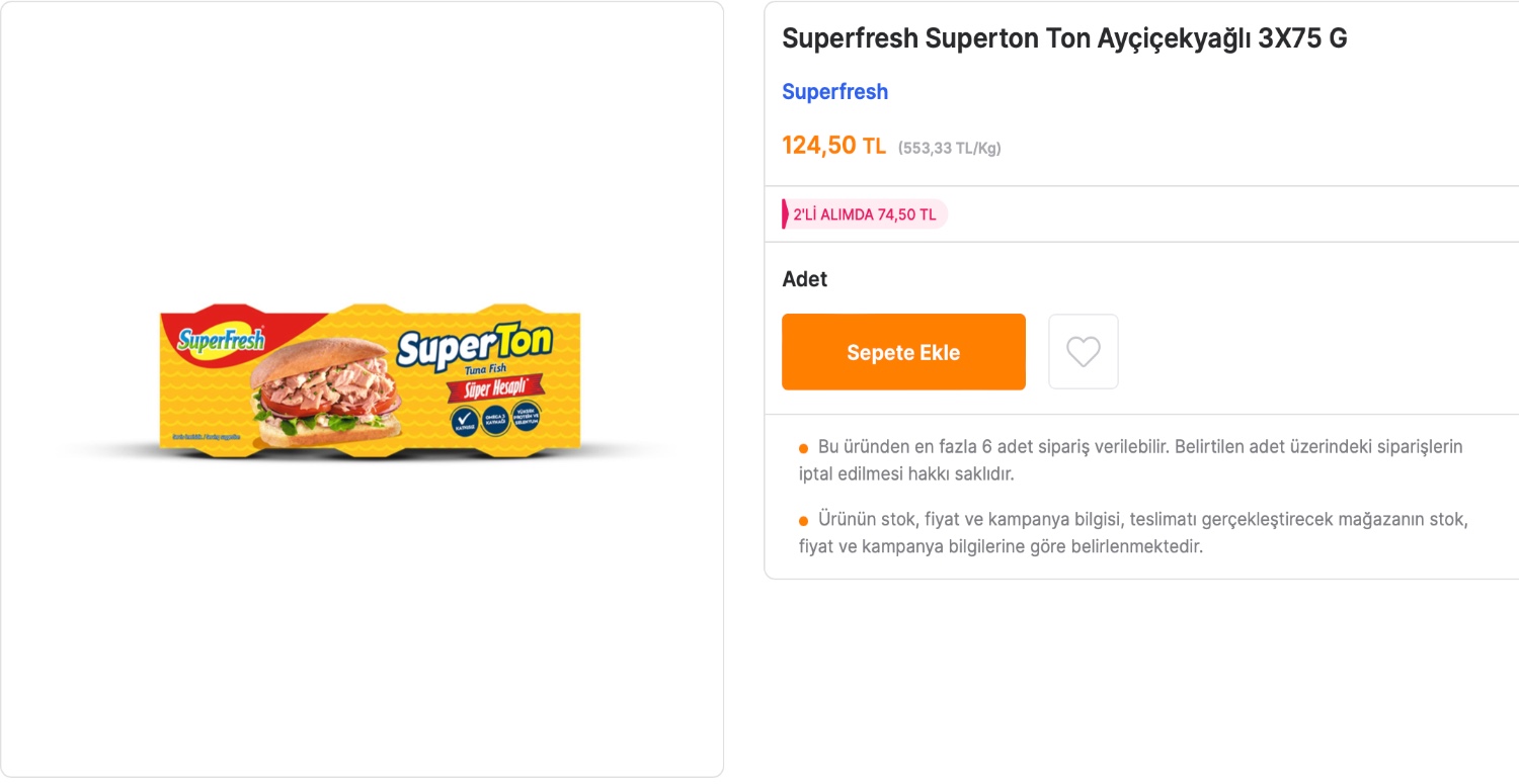 İkili alımda tanesi 74 TL’ye kadar düşüyor! Neredeyse yüzde 50’ye yakın indirim