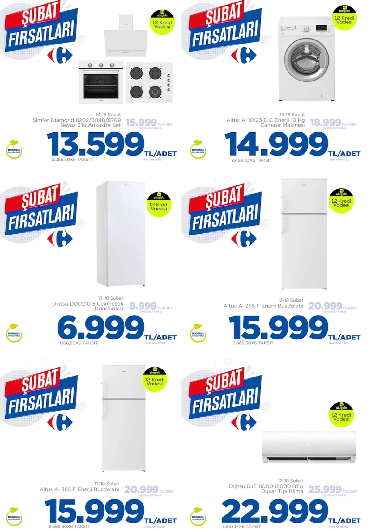 İndirimli beyaz eşya almak isteyenler CarrefourSA marketlere koşacak! 6.000 TL’den başlayan fiyatlar duyuruldu