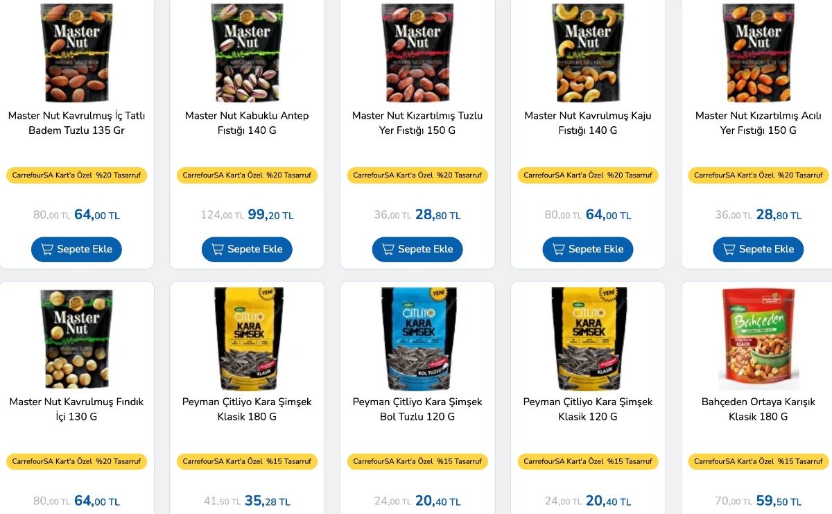 Kuruyemiş indirimi bekleyenler hiç vakit kaybetmeden o markete koştu! Yüzde 20 indirim başladı