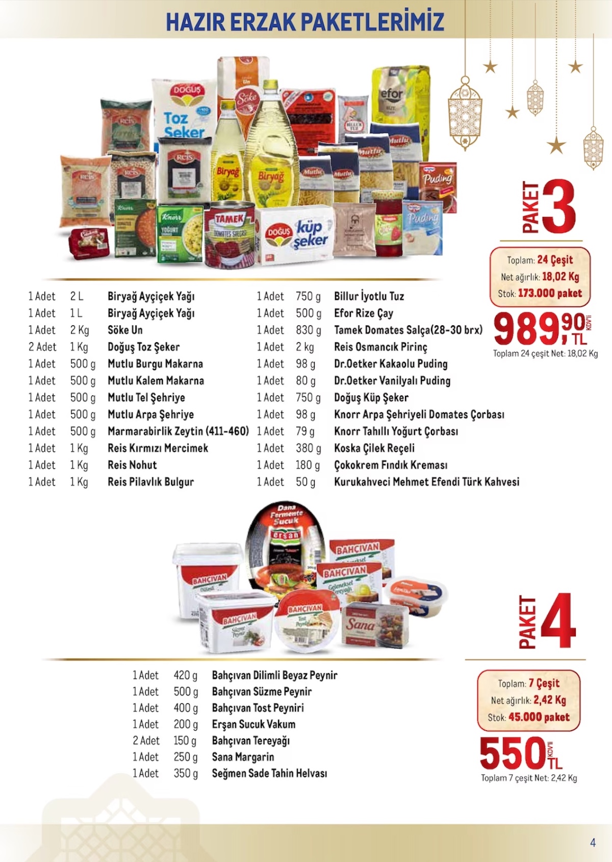 Metro marketlerde Ramazan Kolisi satışları başladı! 29 Şubat tarihine kadar satışta