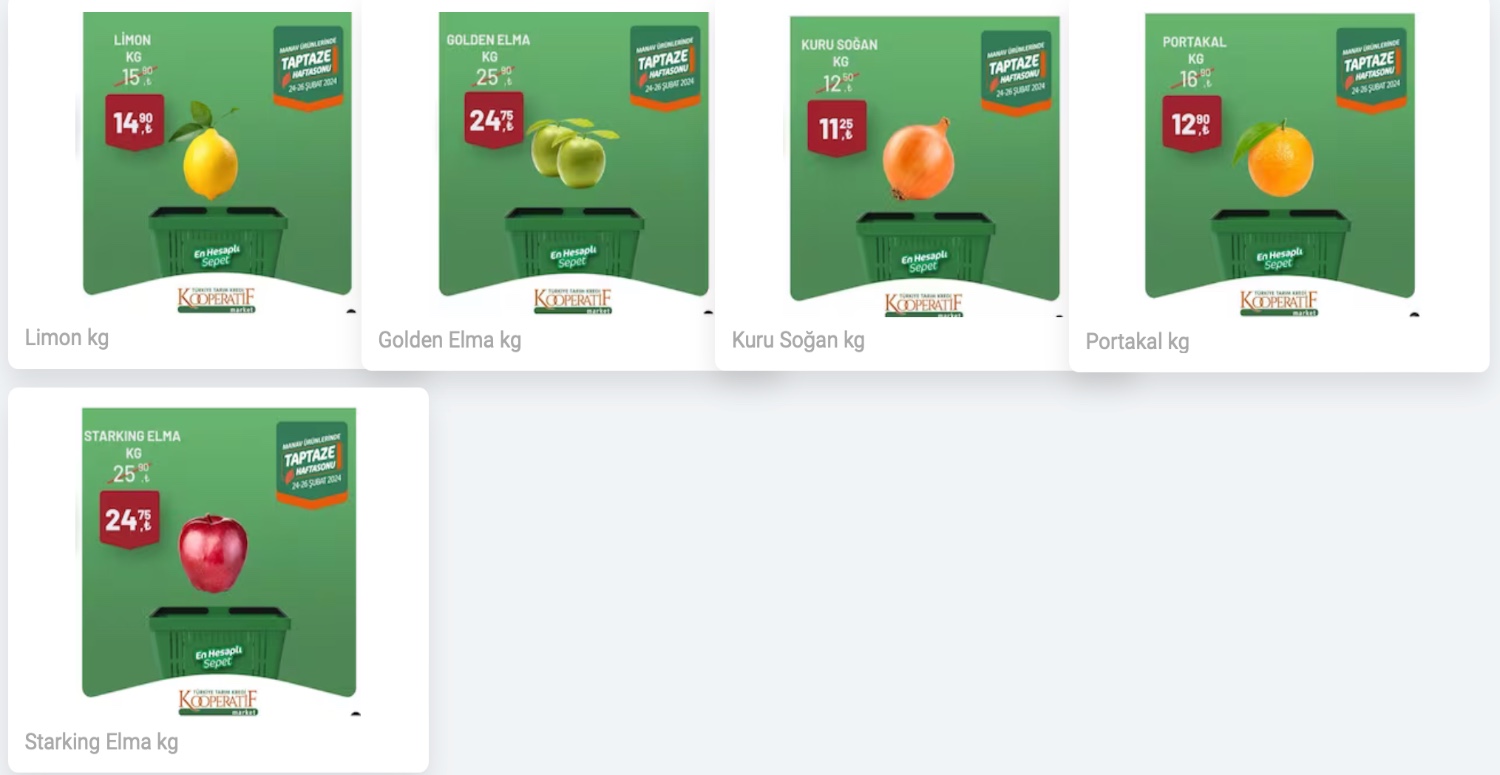 Meyve sebzeler dip fiyattan satışa çıkartılacak! Herkes Tarım Kredi Kooperatif yolunu tuttu