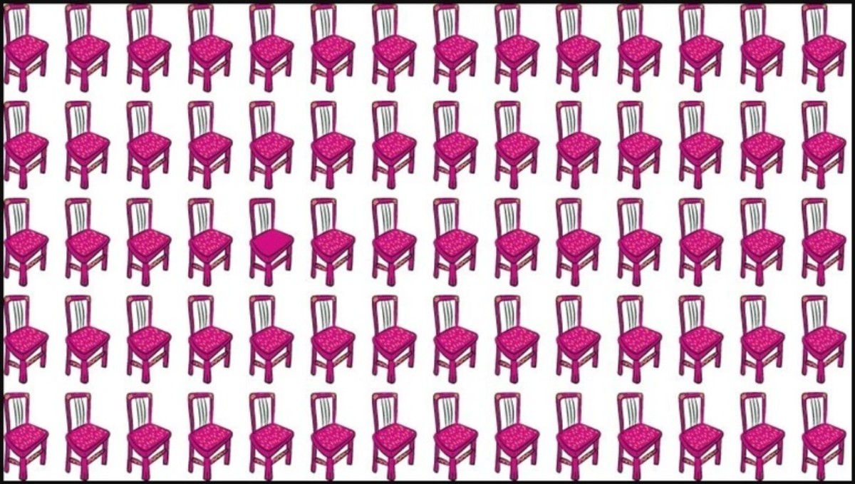 Resimdeki farklı sandalyeyi bulmak için 6 saniyeniz var