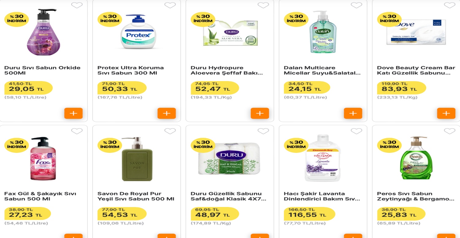 Sabunu bitenlere müjde! O market yüzde 30 indirim kampanyasına imza attı