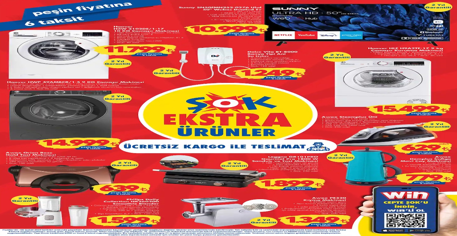 Şok marketler mutfağınızı kolaylaştıracak ürünleri 25 TL’den satışa çıkarttı! Şok 3 6 Şubat aktüel katalogu