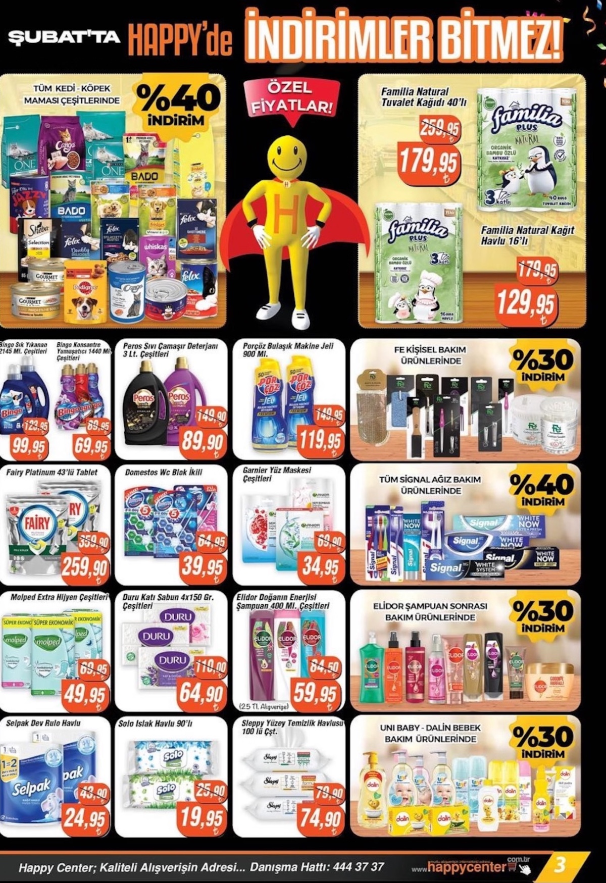 Temel gıda ve hijyen gruplarında kampanya başladı 29 Şubat’a kadar devam edecek