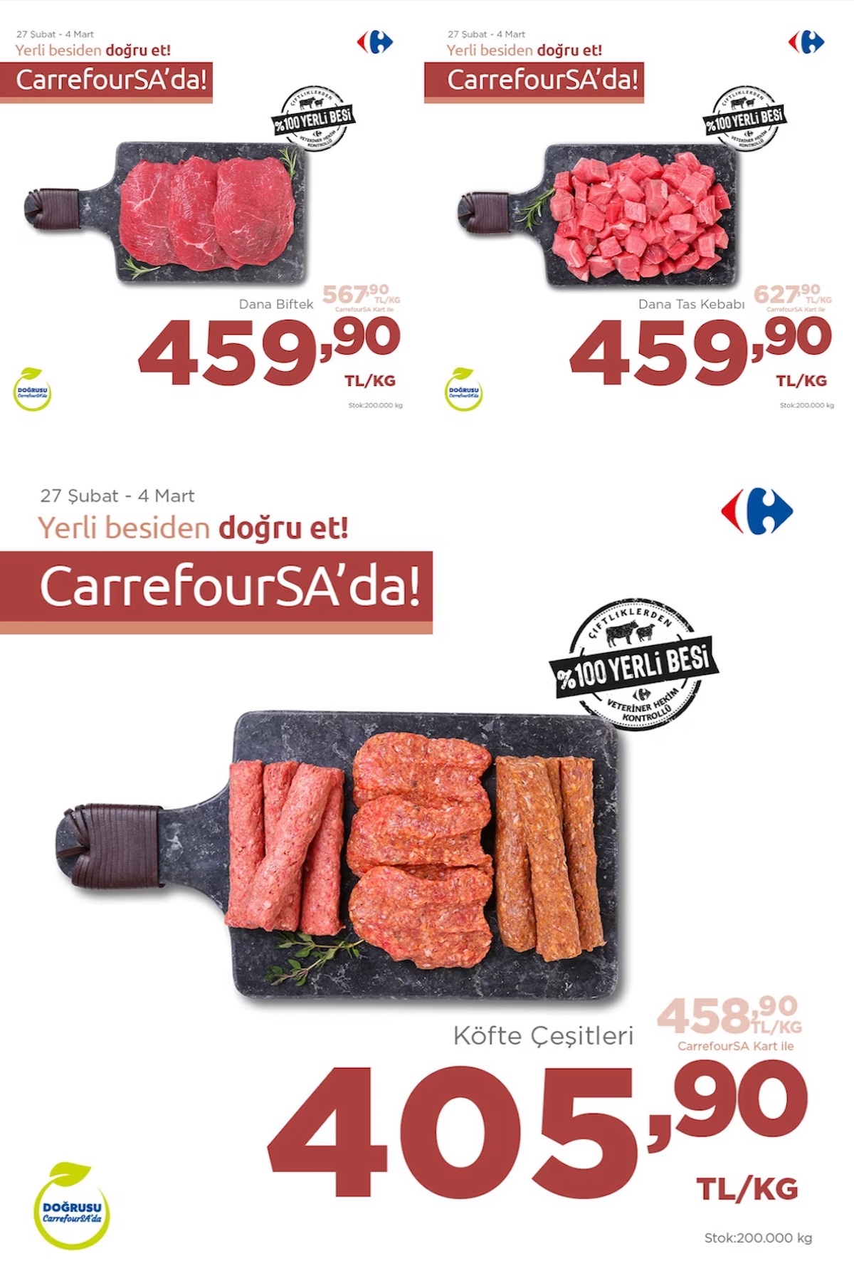 Yerli besiden kaliteli et arayanlara müjde! 4 Mart tarihine kadar devam edecek