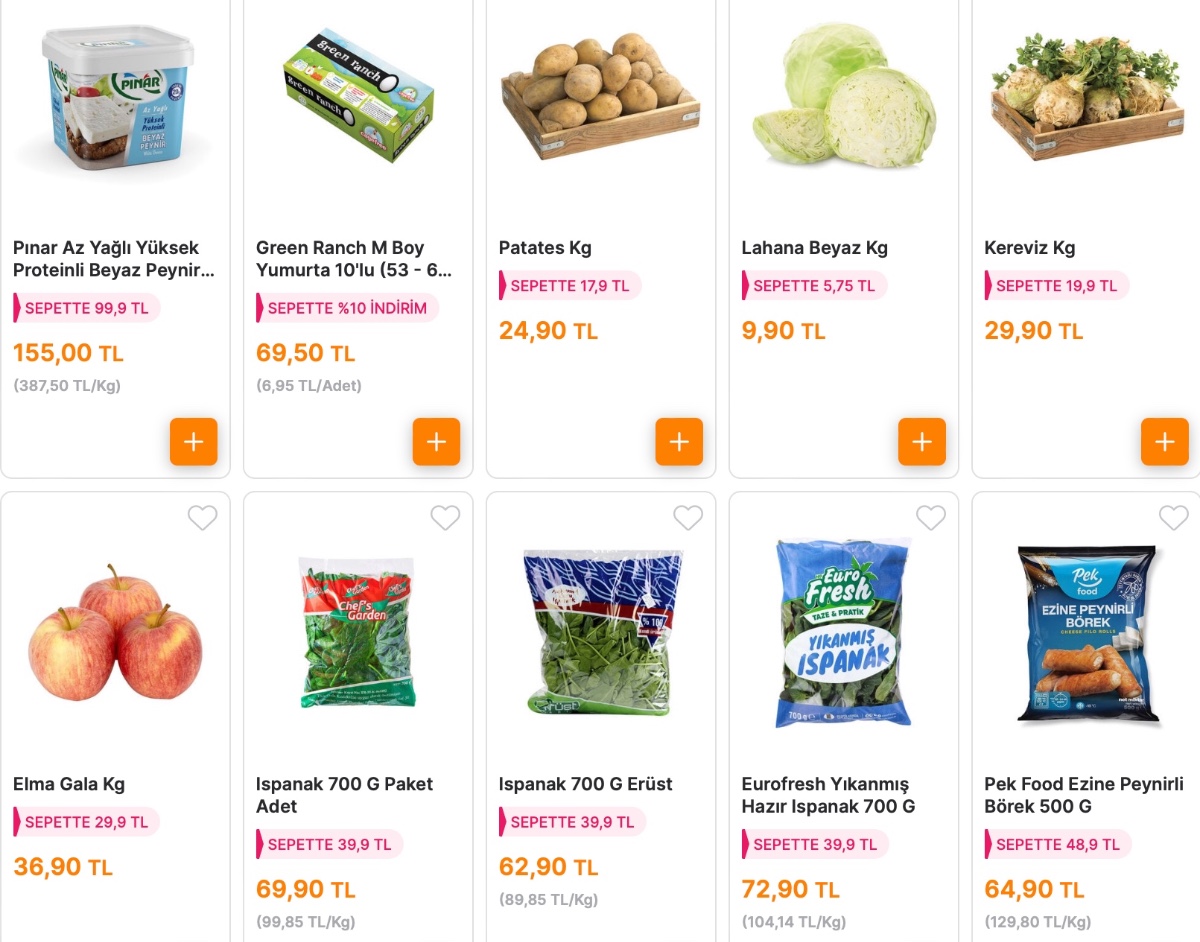 Yumurta peynir hepsi en dip fiyattan satışta! Taze perşembe kampanyası başladı