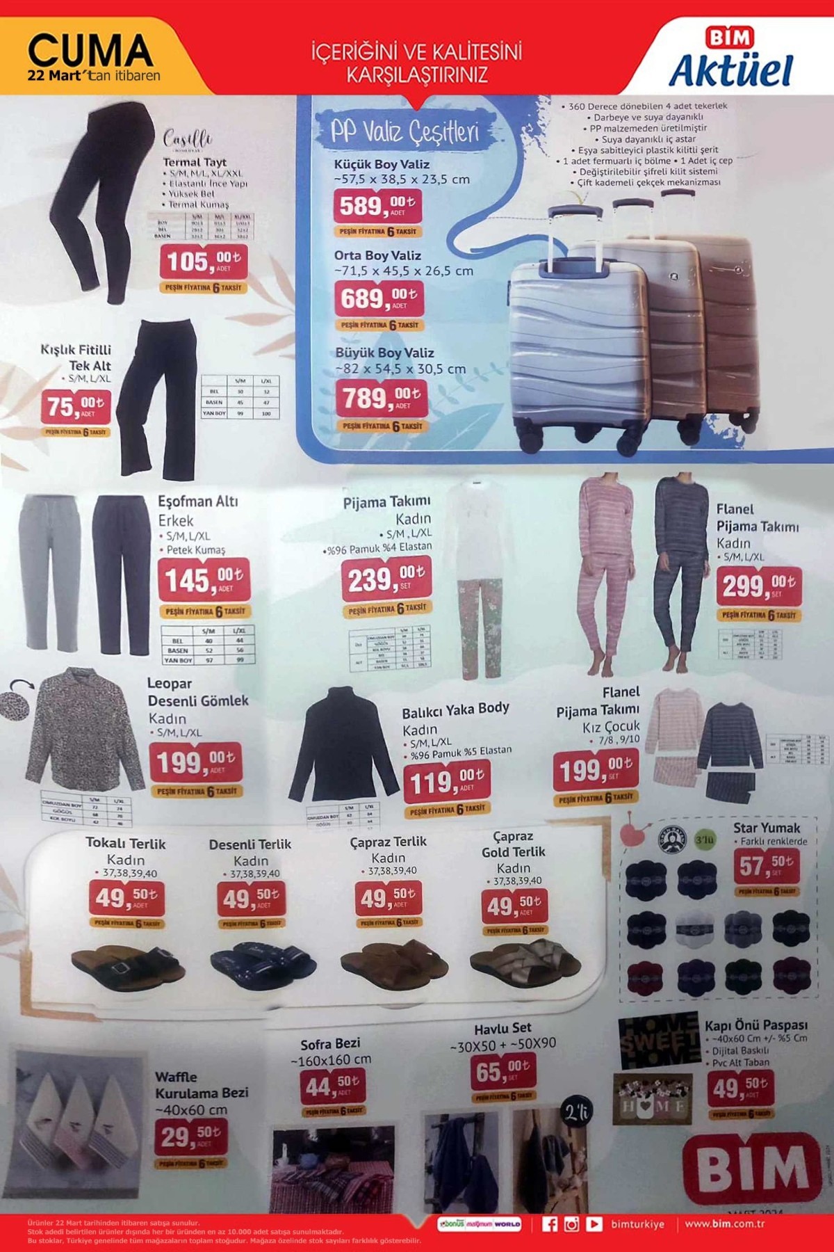 22 Mart 2024 BİM Kataloğu Yayınlandı