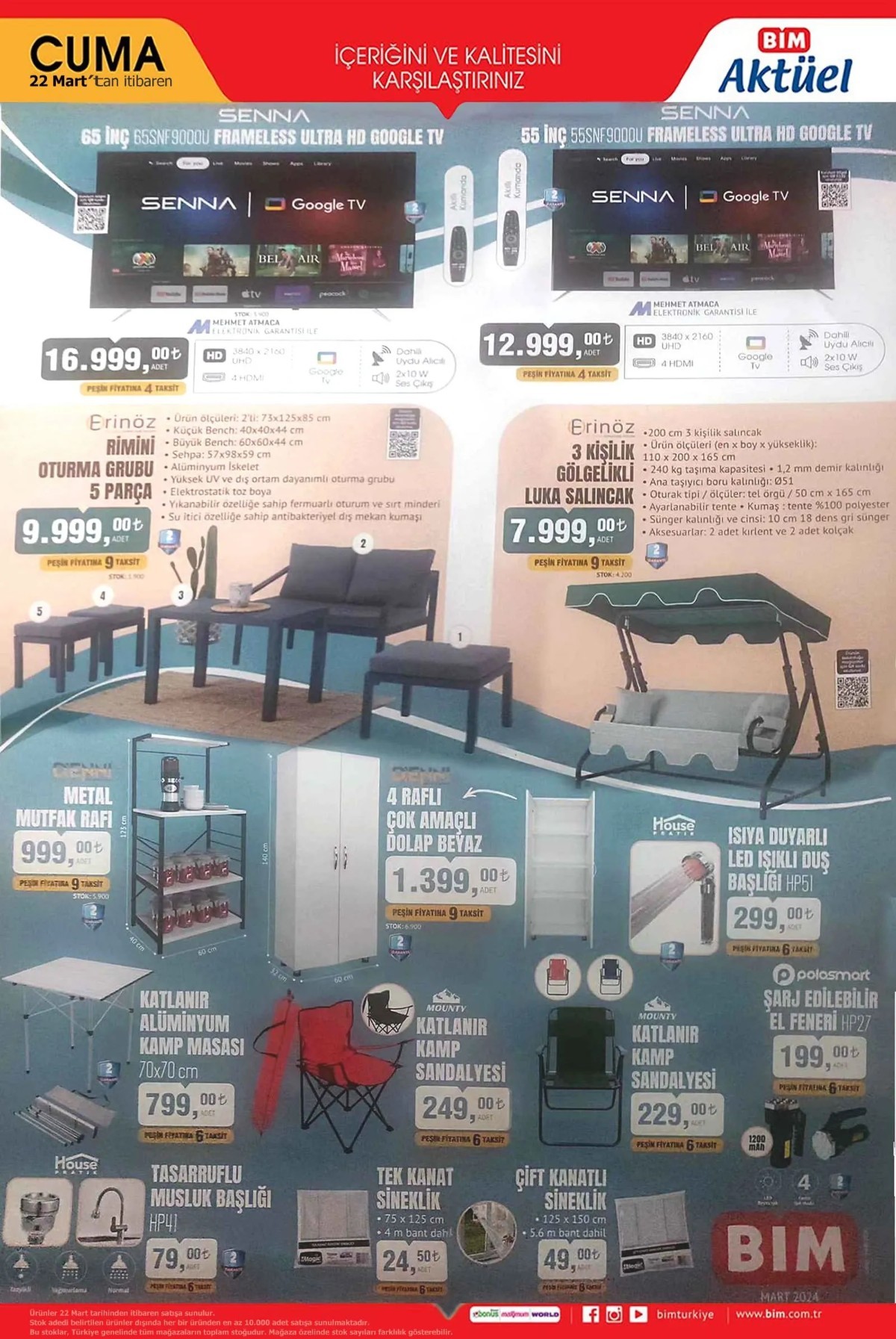 22 Mart 2024 BİM Kataloğu Yayınlandı